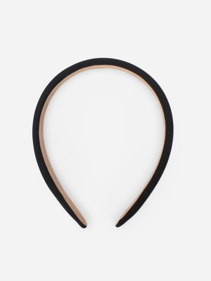 Serre-tête en tissu noir