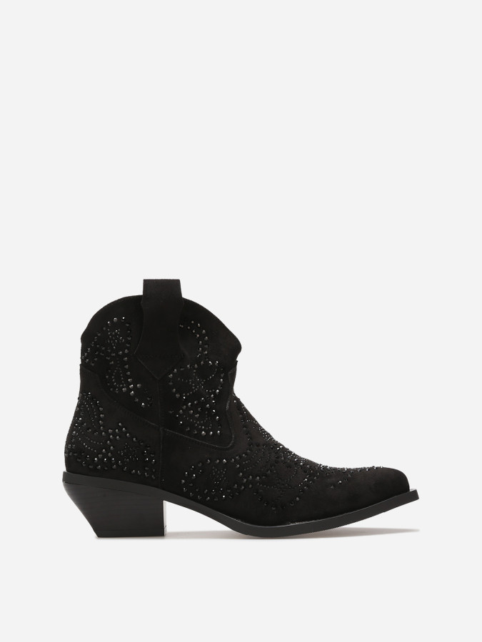 Santiags basses à strasss