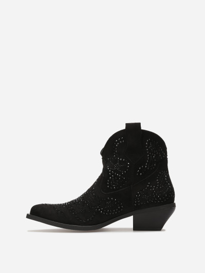 Santiags basses à strasss