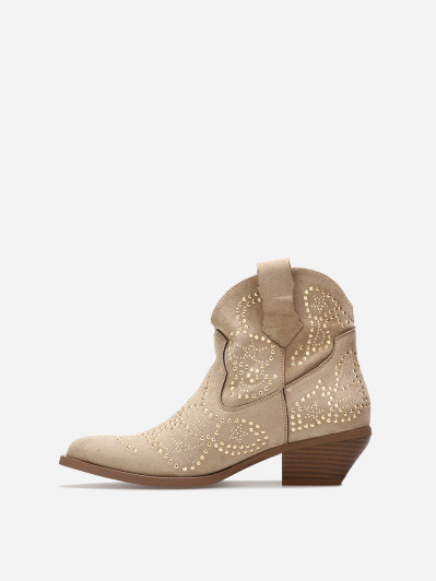 Santiags basses à strasss