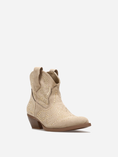 Santiags basses à strasss