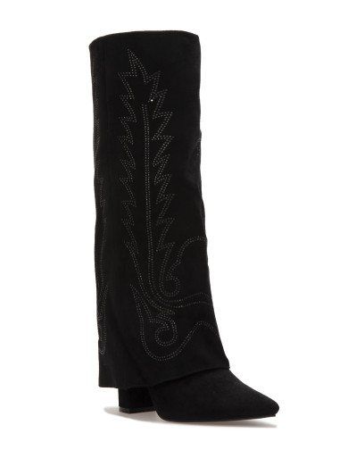 Santiags à revers avec strass