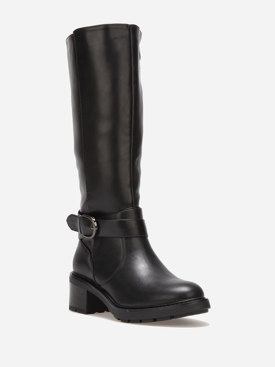 Bottes à Talons En Laine Fluffy Argenté Gris - Taille UK 5 / 38 - Occasion Primark