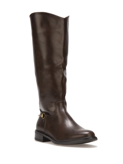 Bottes cavalières marron avec mors métallique