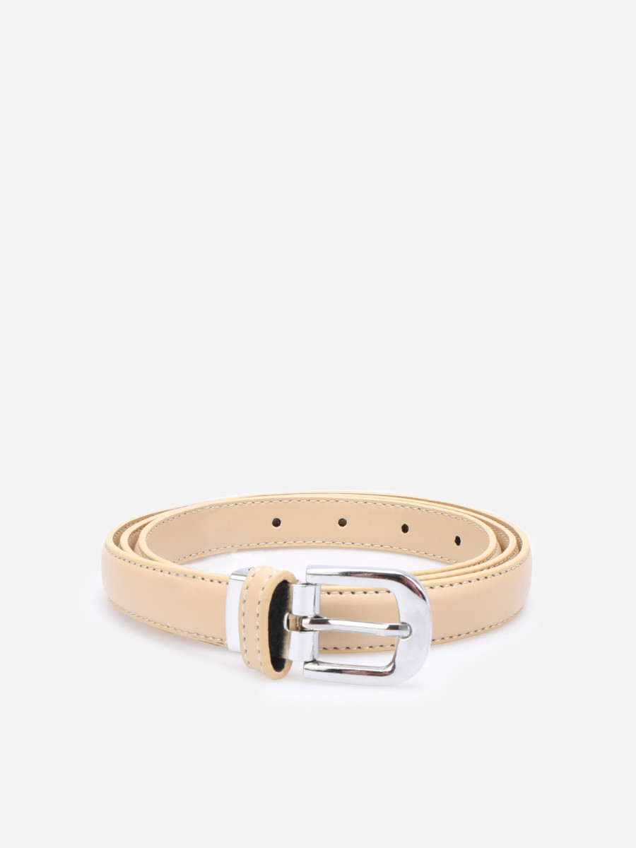 Ceinture vernis fine beige femme pas cher la modeuse