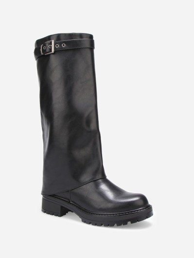 Bottes crantées à revers