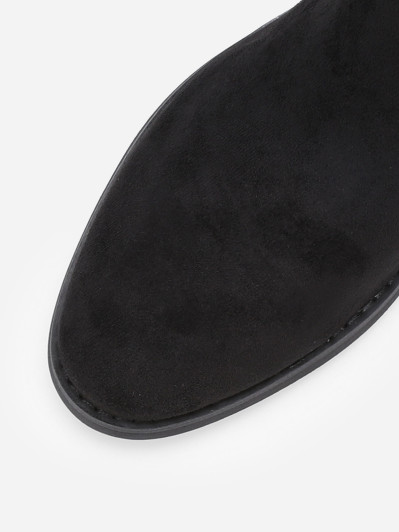 Bottes en suédine plates