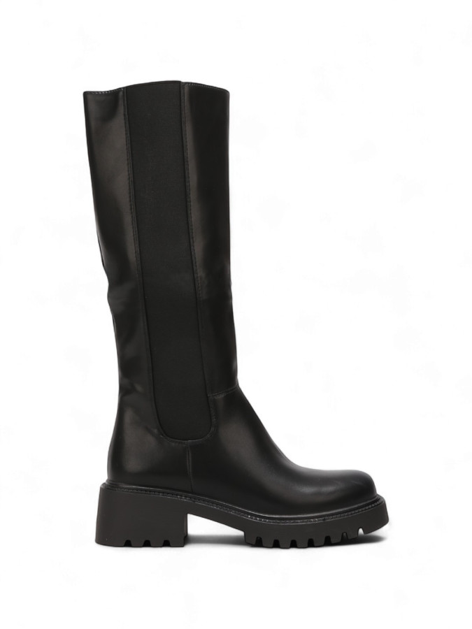 Bottes Chelsea à talon carré noires