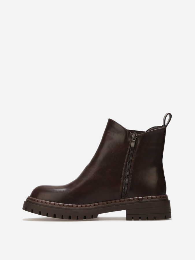 Bottines Chelsea avec surpiqûres