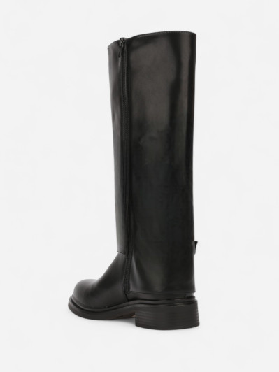 Bottes cavalières à bride avec petit talon