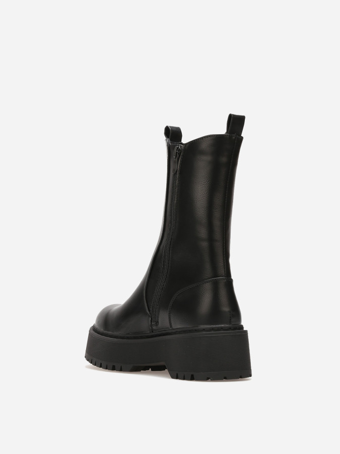 Bottines Chelsea hautes à plateforme