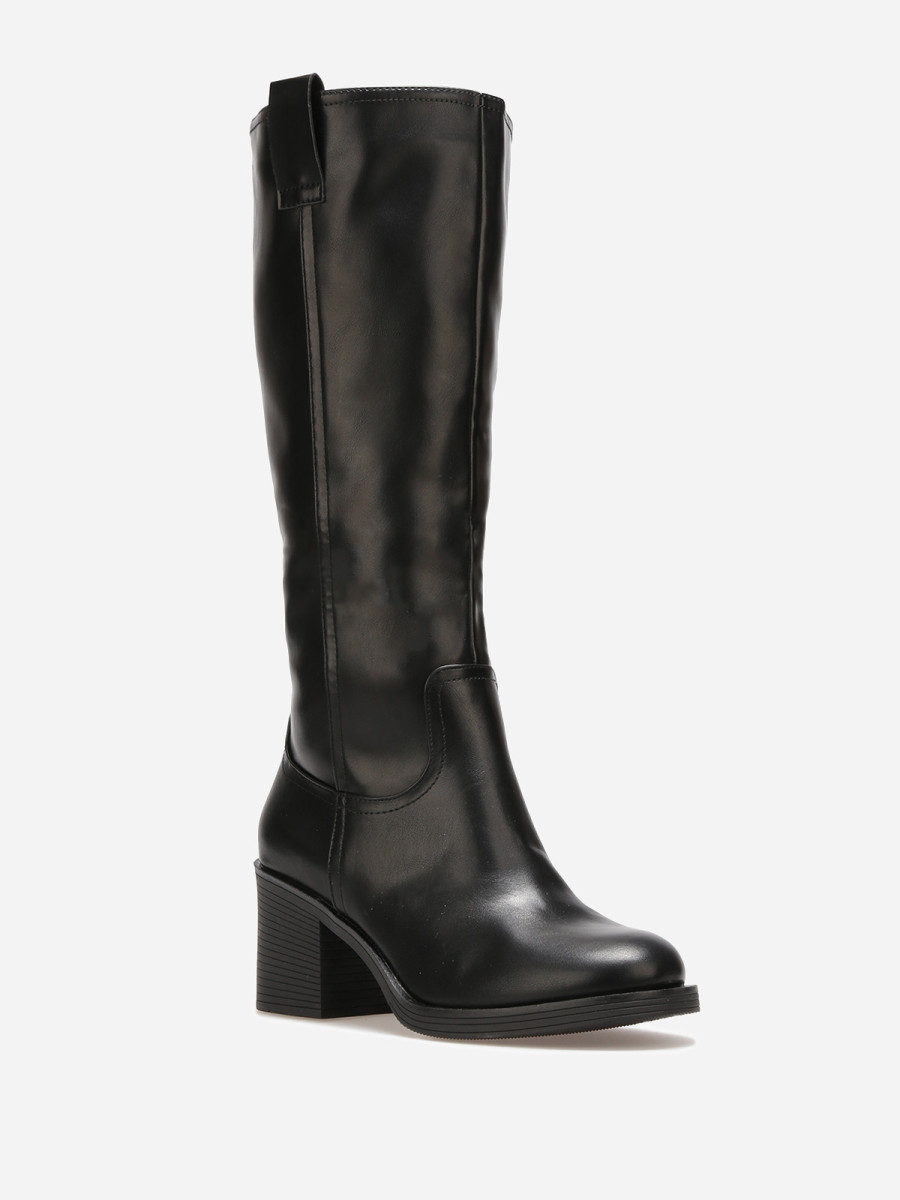 Bottes à talon carré moyen