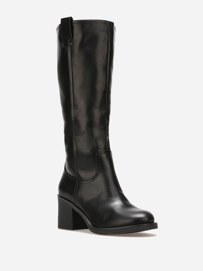 Bottes à talon carré moyen