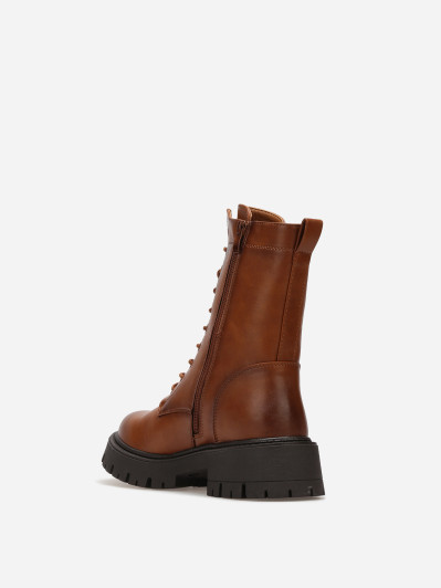 Rangers à lacets camel