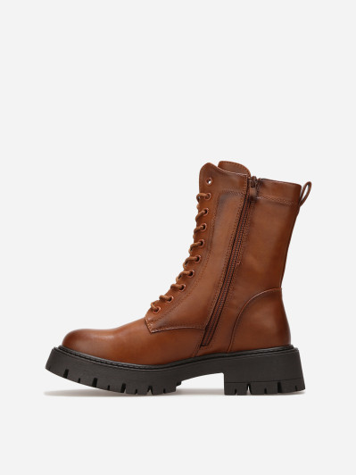 Rangers à lacets camel