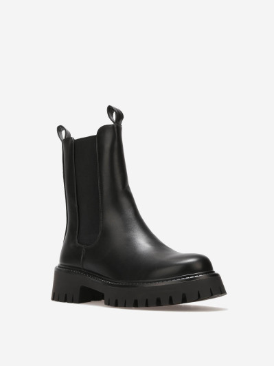 Bottines Chelsea chunky noires – Intemporelles et modernes