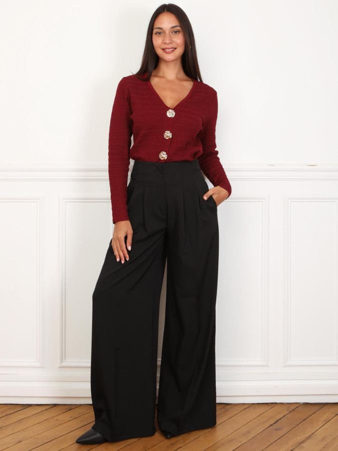 Pantalon large à pinces