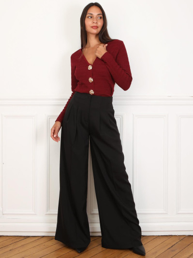 Pantalon large à pinces