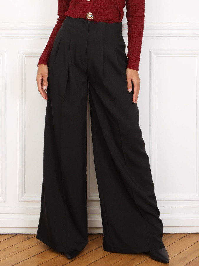 Pantalon large à pinces