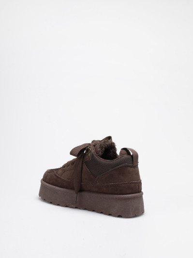 Baskets de skate en suédine marron