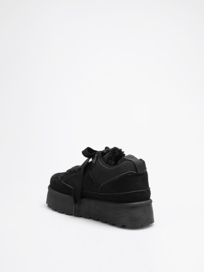 Baskets de skate en suédine noire