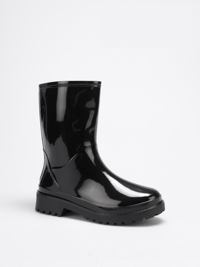 Bottes de pluie mi-hautes noires