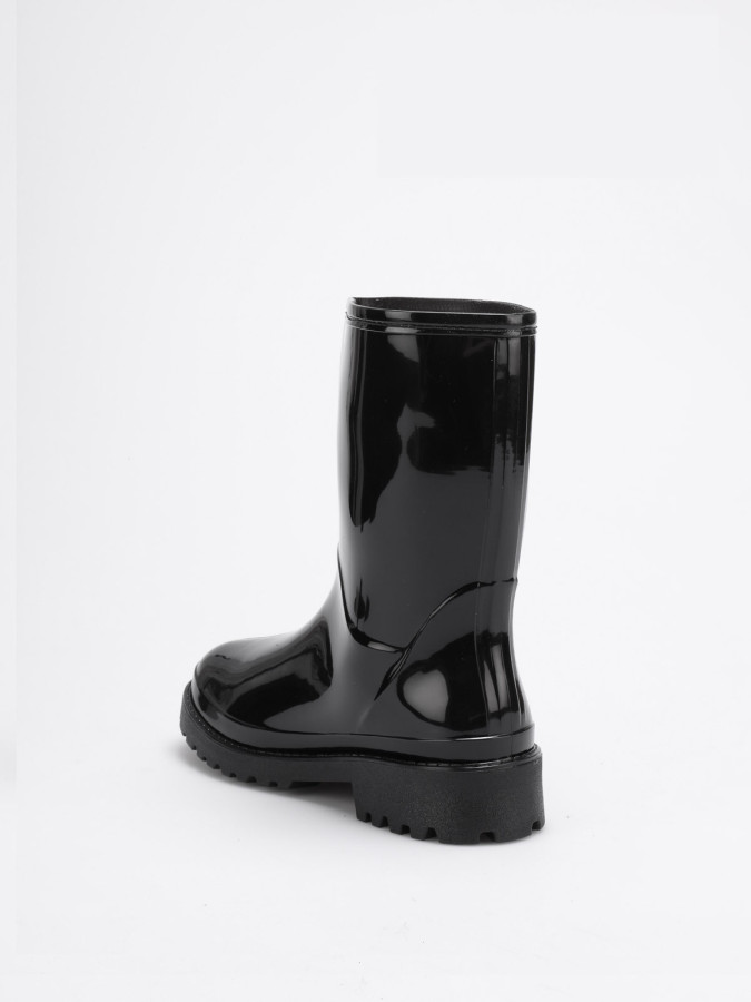 Bottes de pluie mi-hautes noires