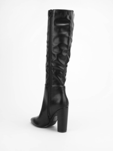 Bottes pointues à talon haut noires