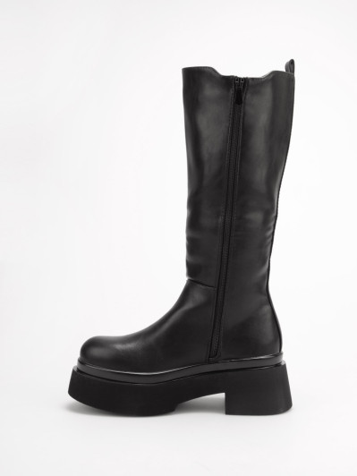 Bottes Chelsea à plateforme XXL noires