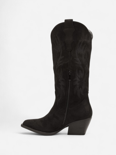 Bottes Western Femme Suédine noires