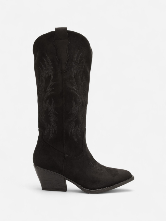 Bottes Western Femme Suédine noires