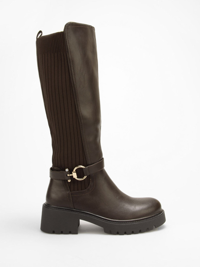 Bottes bi-matières avec anneau métallique