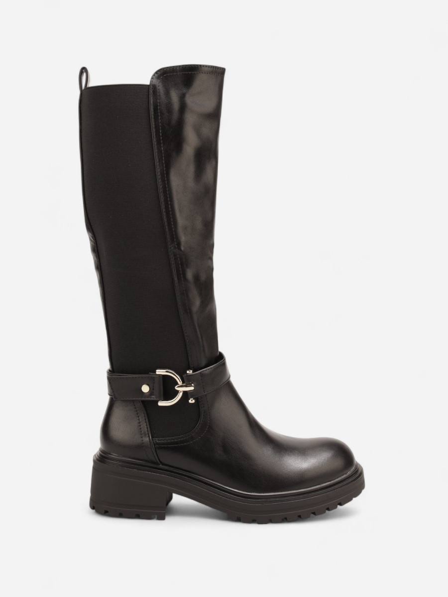 Bottes cavalières chelsea à petit talon