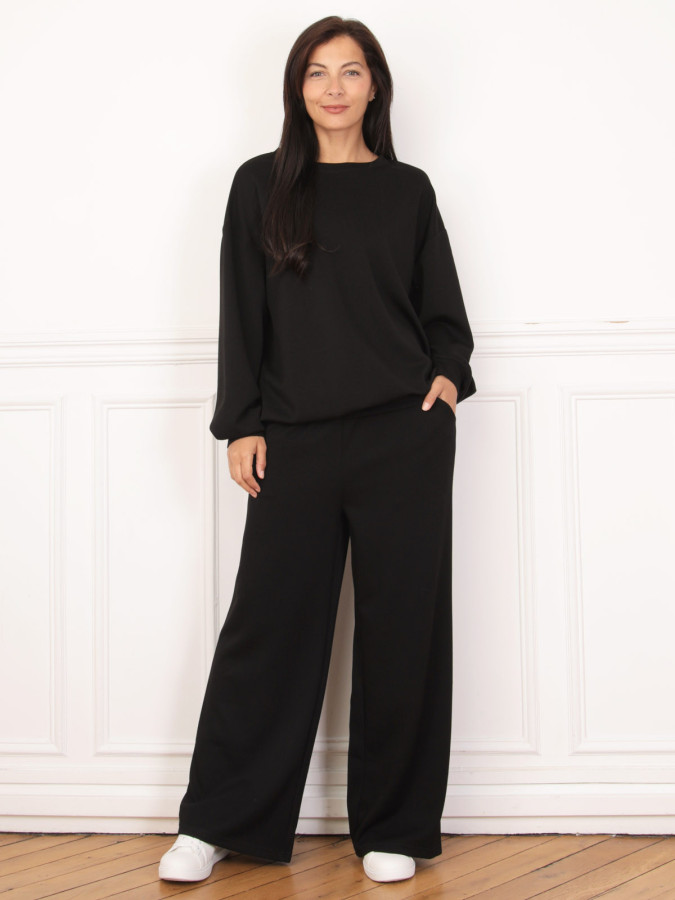 Sweat basique oversize noir