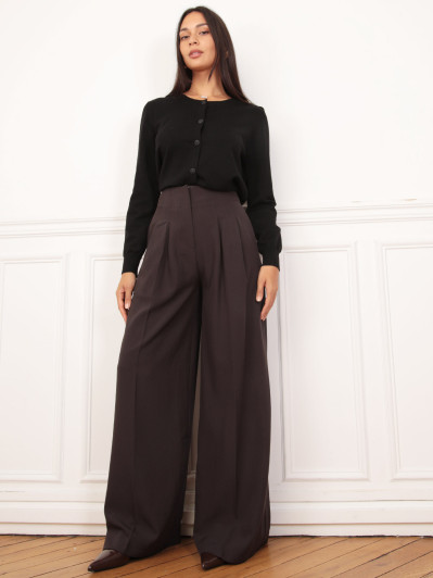 Pantalon large à pinces