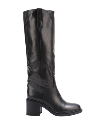 Bottes style cavalières à talon moyen