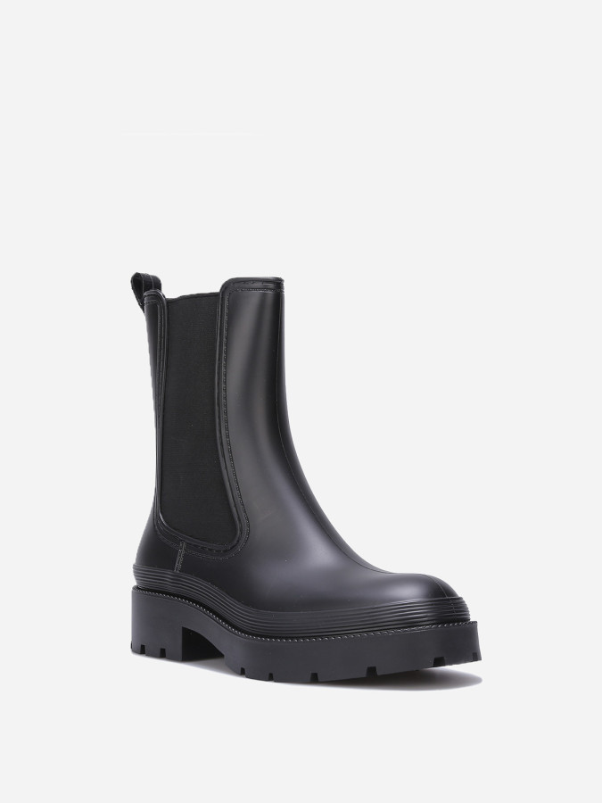 Chelsea bottines à talon cranté