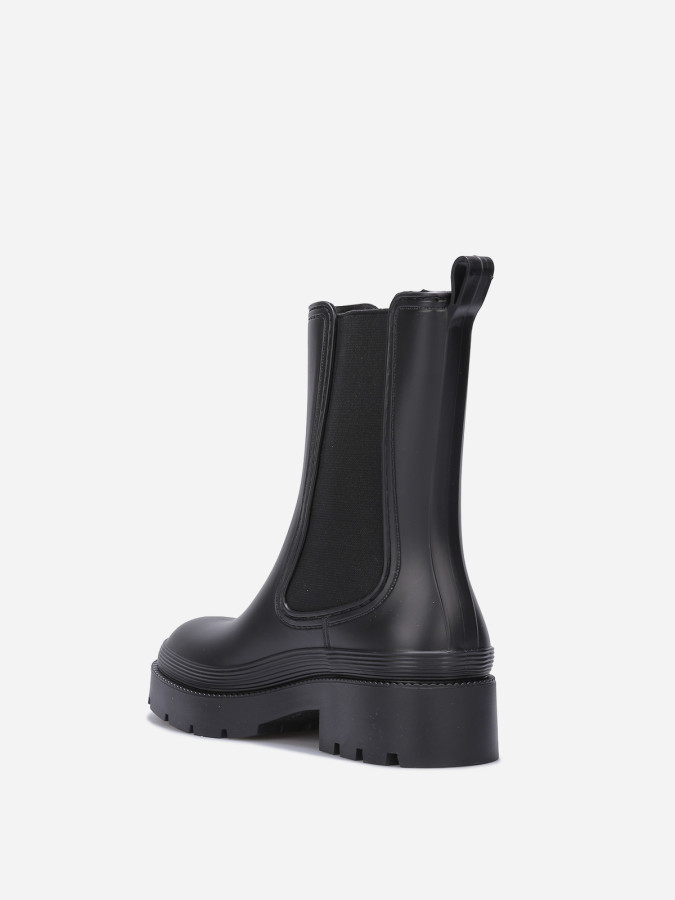 Chelsea bottines à talon cranté