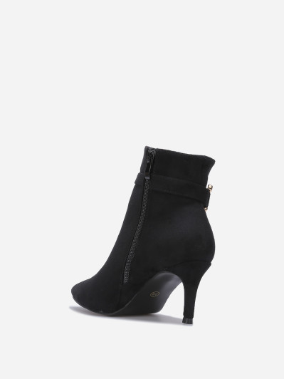 Bottines pointues à boucle métallique