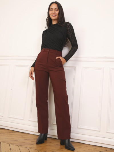 Body drapé en dentelle noir