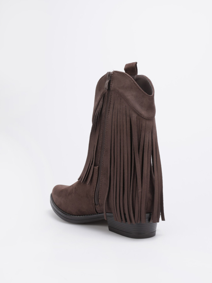 Bottines santiags à franges