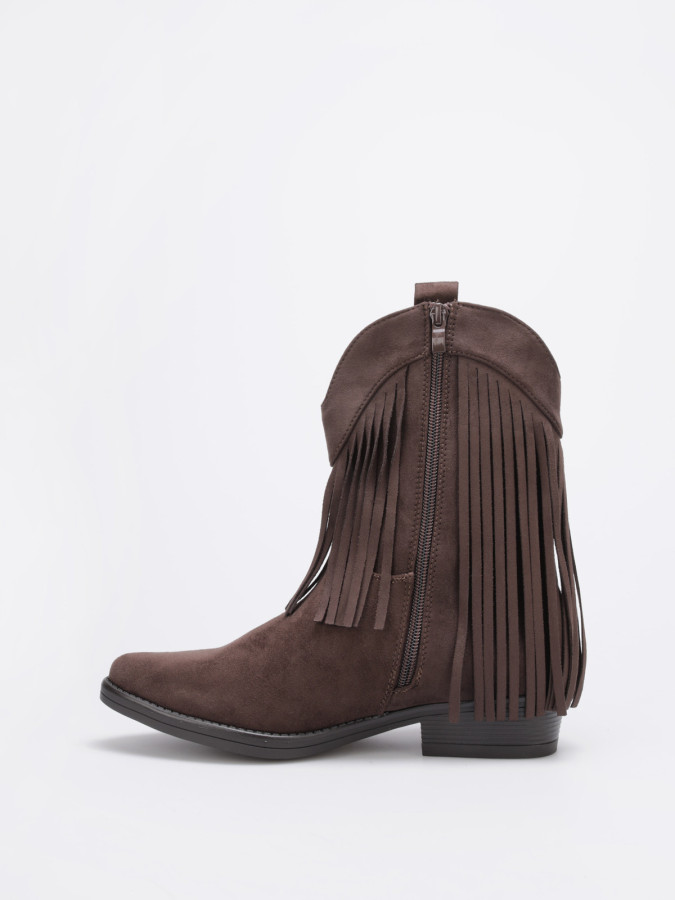 Bottines santiags à franges