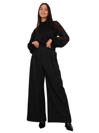 Pantalon de costume wide leg noir