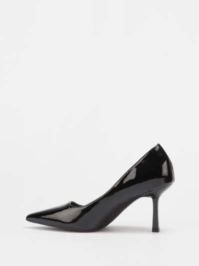 Escarpins vernis bout pointu noirs