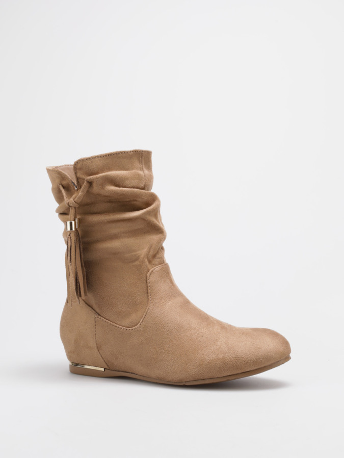 Bottines compensées à pampilles