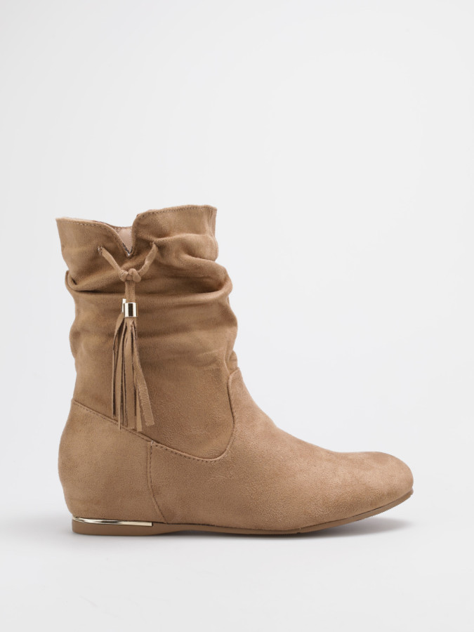 Bottines compensées à pampilles