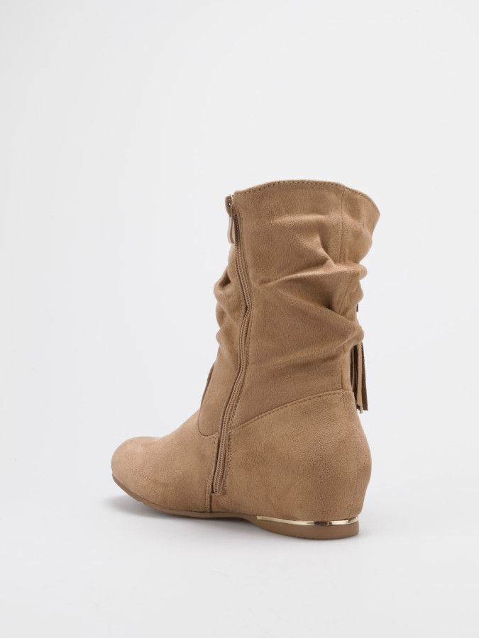 Bottines compensées à pampilles