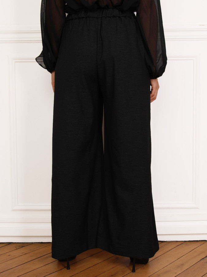 Pantalon de costume wide leg noir