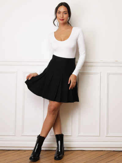 Jupe patineuse en maille