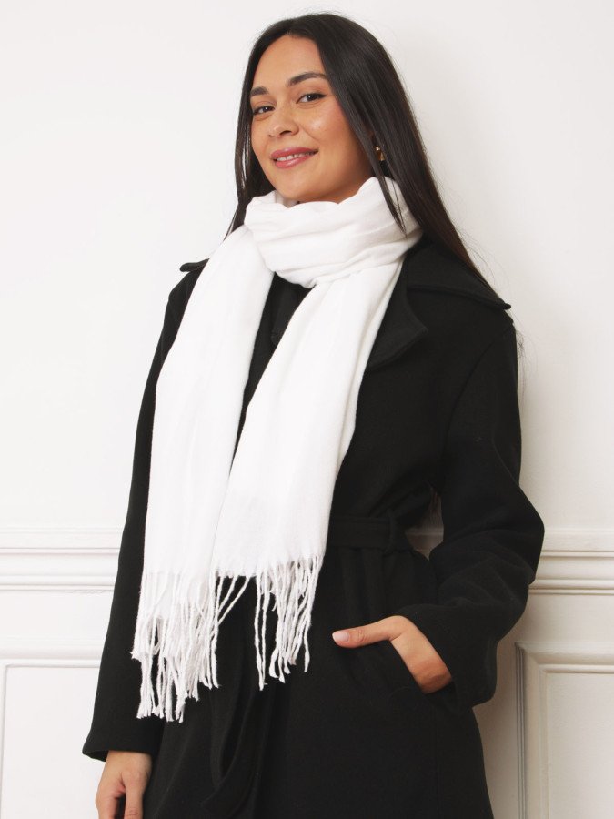 Écharpe effet cachemire